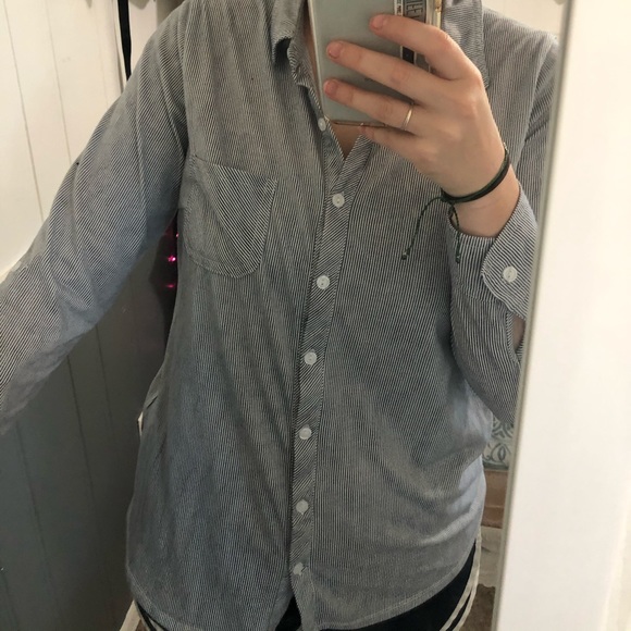 Striped collared button down - Picture 2 of 2